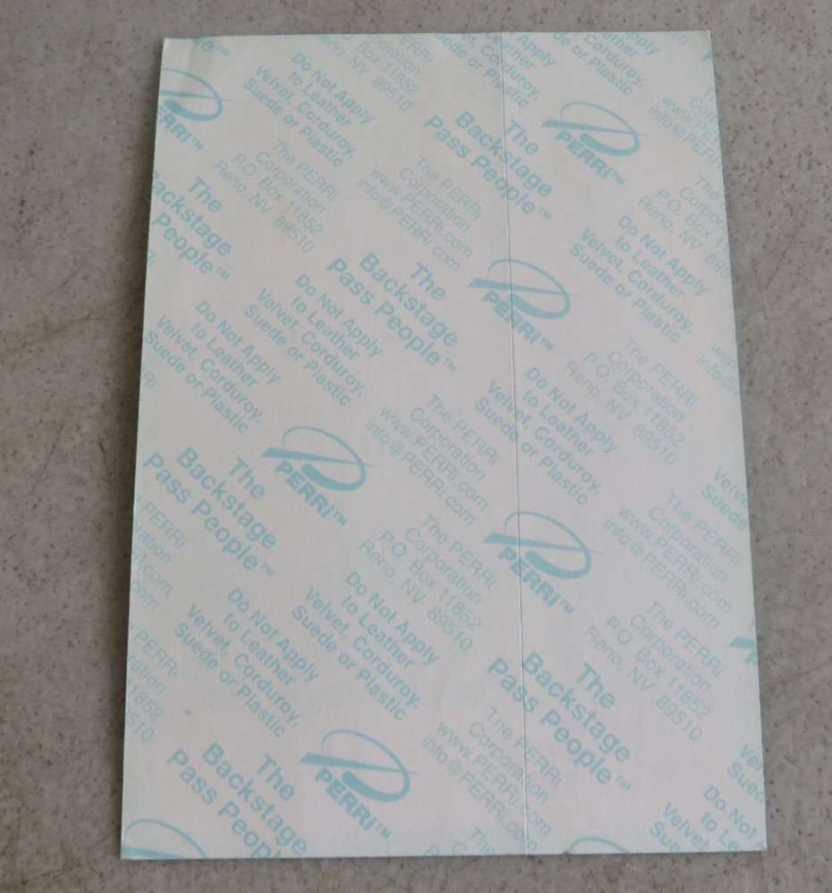 CROSBY STILLS & NASH WORKING CREW GREEN BACKSTAGE PASS