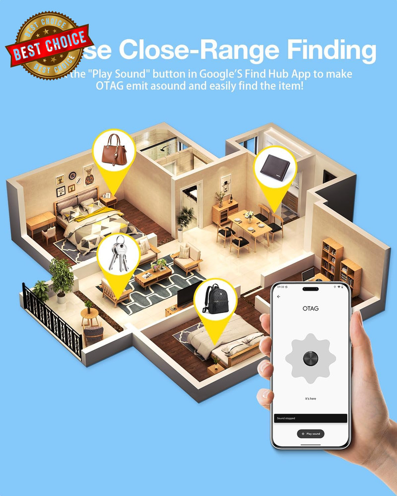 Air Tags for Android,Air Tags-4 Pack Android,Android Tracker Tags,2 Year Battery