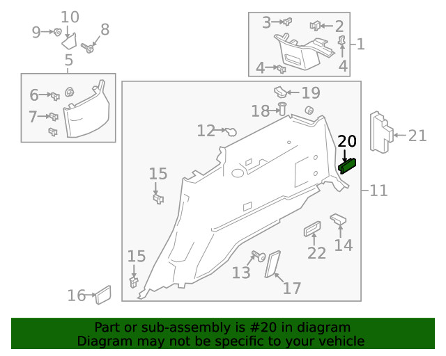 Genuine Ford Cargo Area Light JL1Z13776C