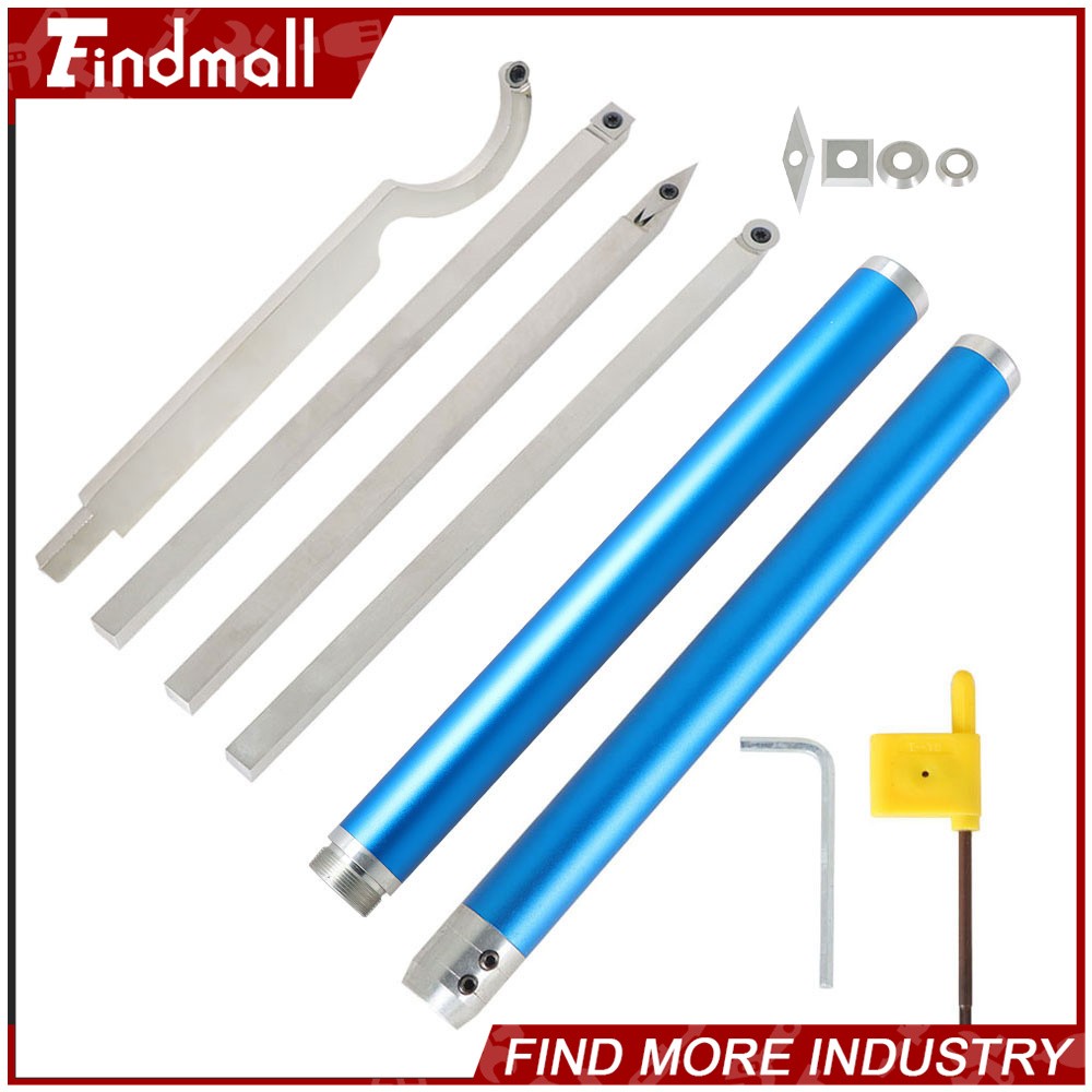 Findmall 6 Pack 11" Carbide Lathe Tools With 4 Extra Replacement Inserts