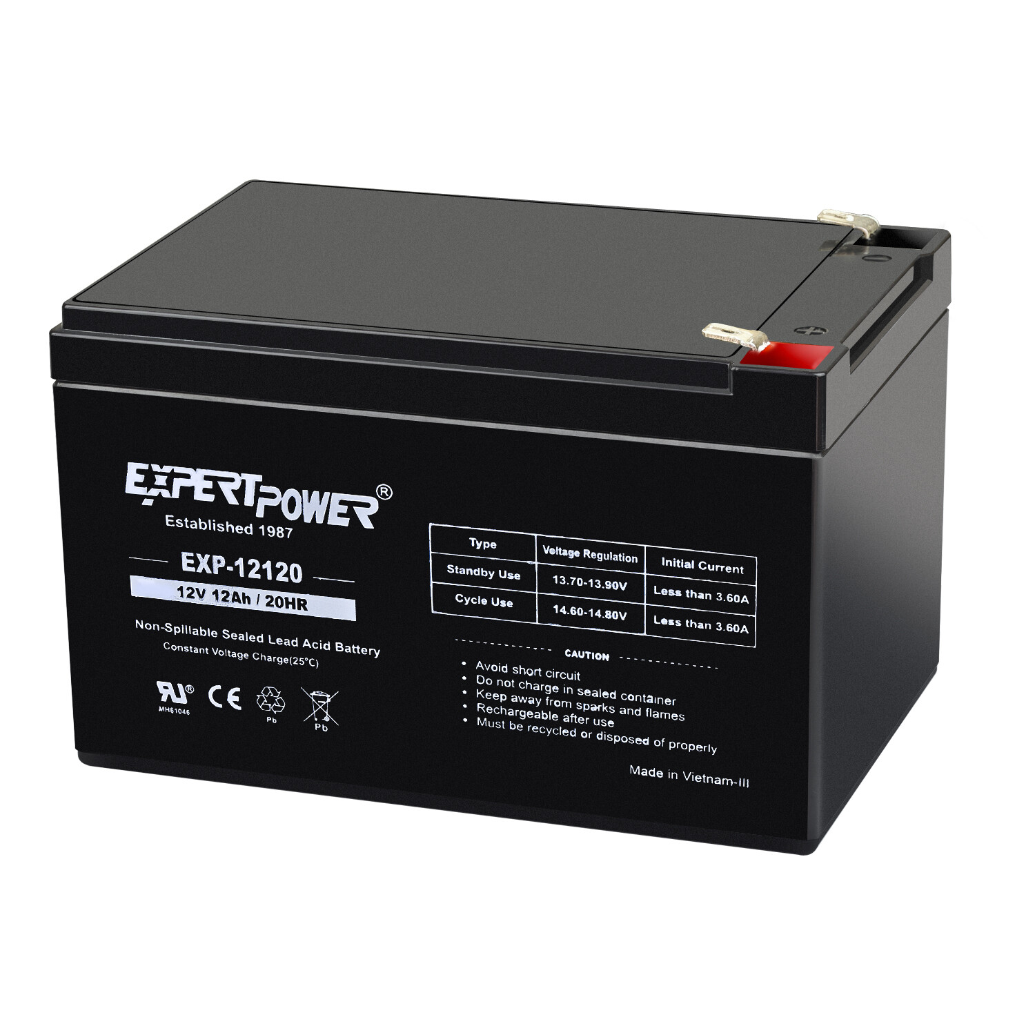 ExpertPower Sealed Lead Acid Battery - 12V 6V 20Ah 18AH 12AH 10Ah 9AH 7AH 5AH