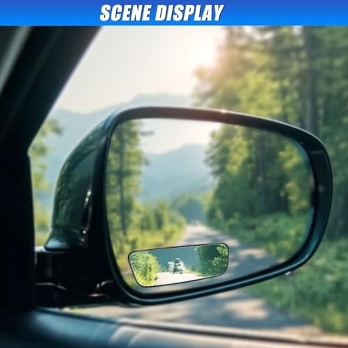 2PCS Rectangle Blind Spot Mirror for Car, Adjustable Wide Angle 059/Framed