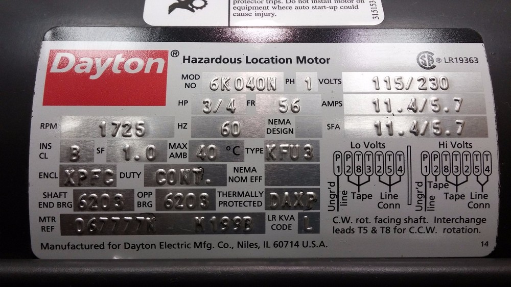 Air Systems Int. SVB-E8EXP Explosion Proof Electric Blower