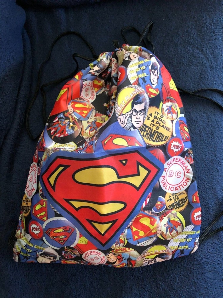 DC Superman drawstring bag NEW