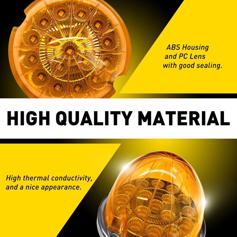 4x Watermelon amber Bunk Adapter Kit Light Conversion Kit W/ Bezel & Adapter Kit