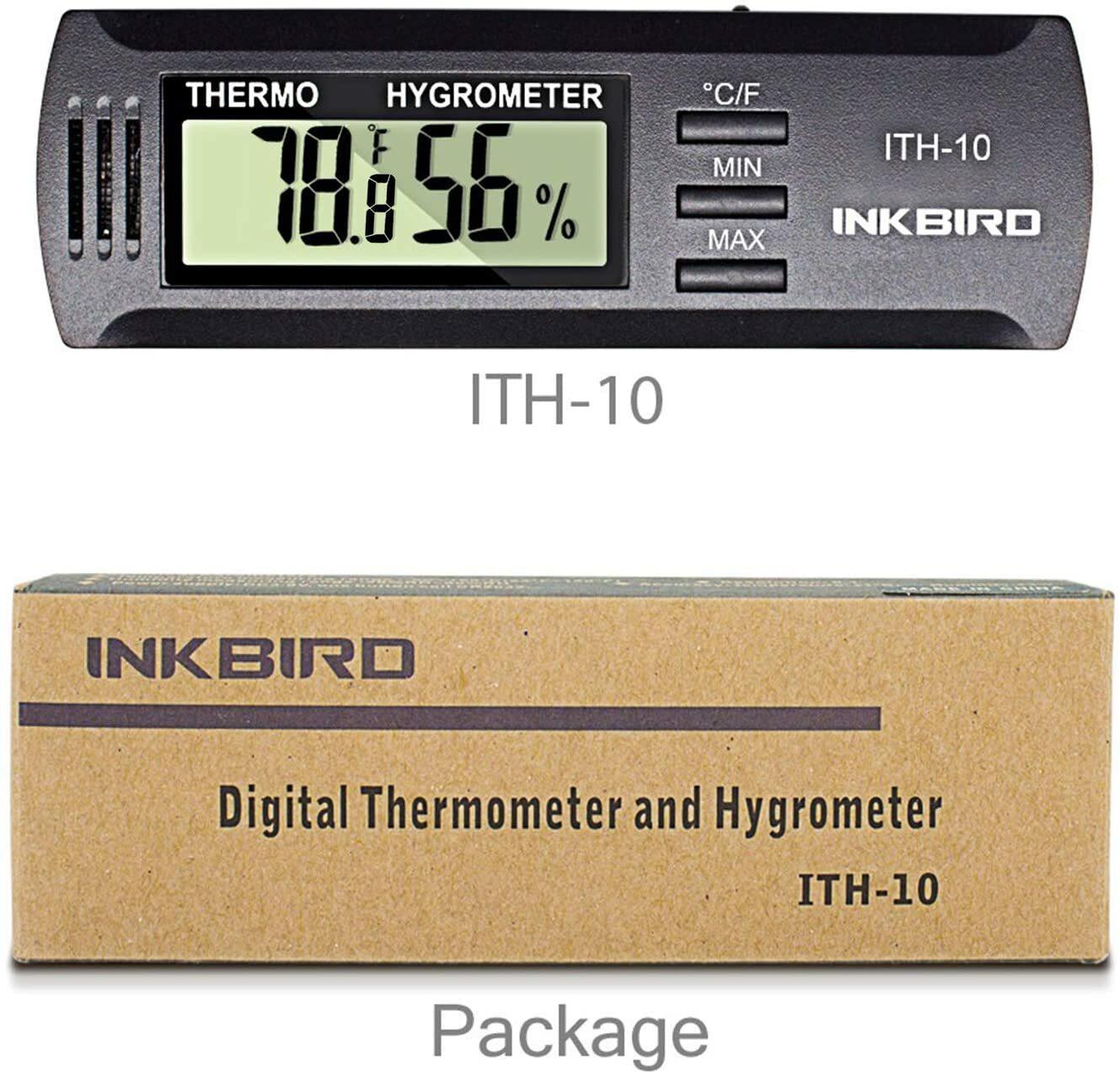Inkbird Digital Hygrometer Thermometer Temperature Humidity Reptiles Greenhouse