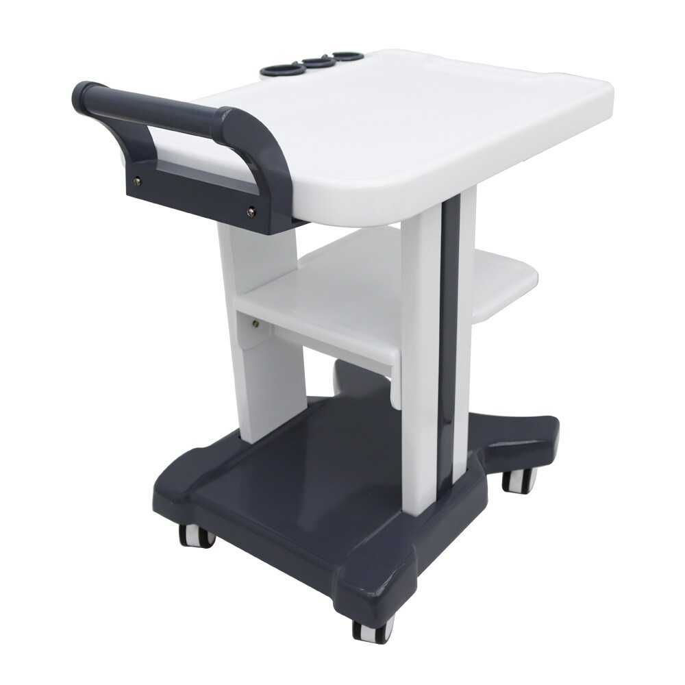 3 Holes ABS Mobile Trolley Cart for Portable Ultrasound Scanner System w/Wheels