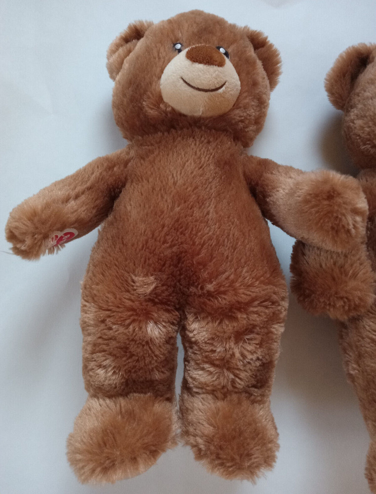 Two EUC Build-A-Bear Workshop Brown Bears Stuffed Animals Plush