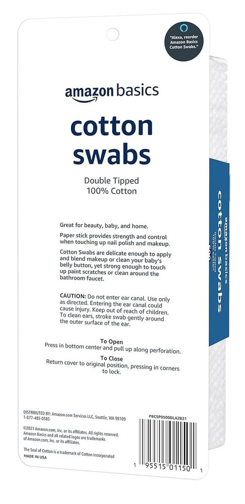 Q-tips Cotton Swabs 500 Count | Ebay