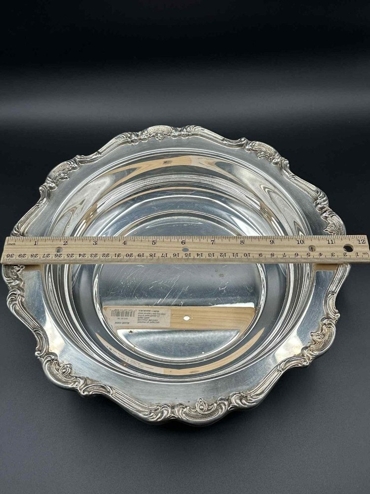 Gorham Heritage YH346 Silverplate Covered Serving Dish 11.5" With Lid