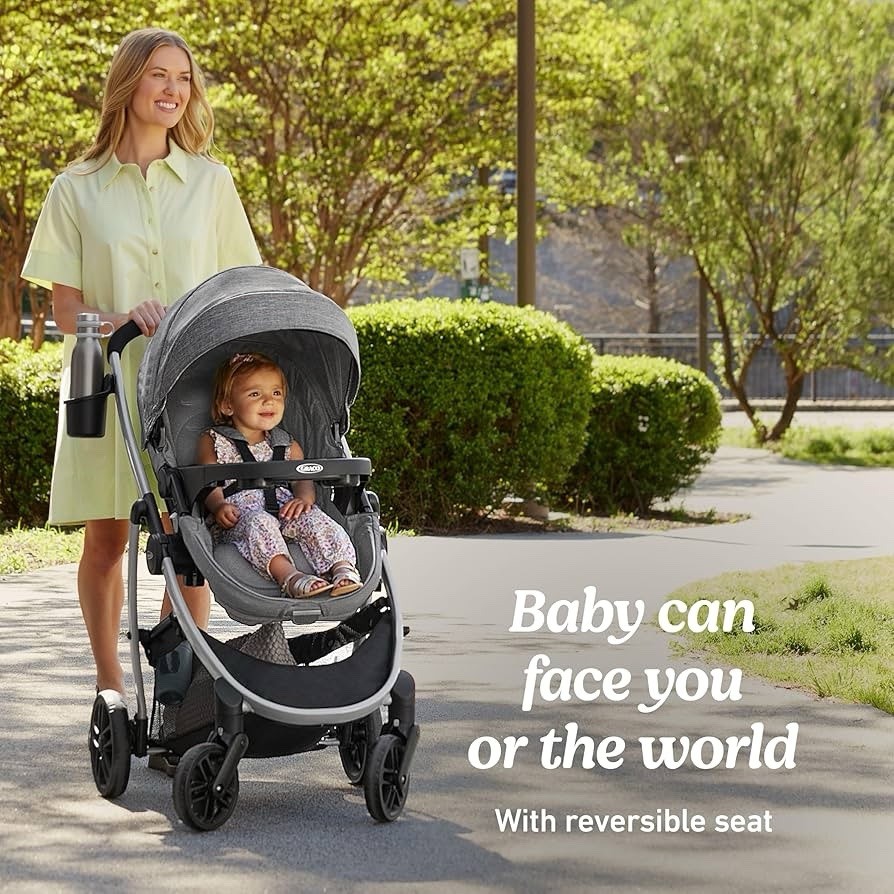 Graco Modes Prammette Convertible Stroller With Bassinet, Reversible Mode
