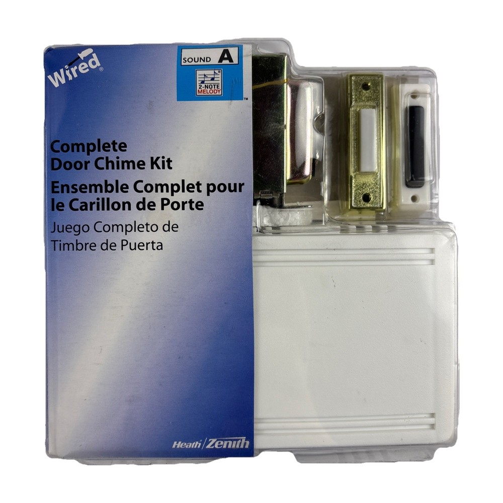 Complete DOOR CHIME KIT Wired Sound A - Heath/Zenith NOS 2-note front