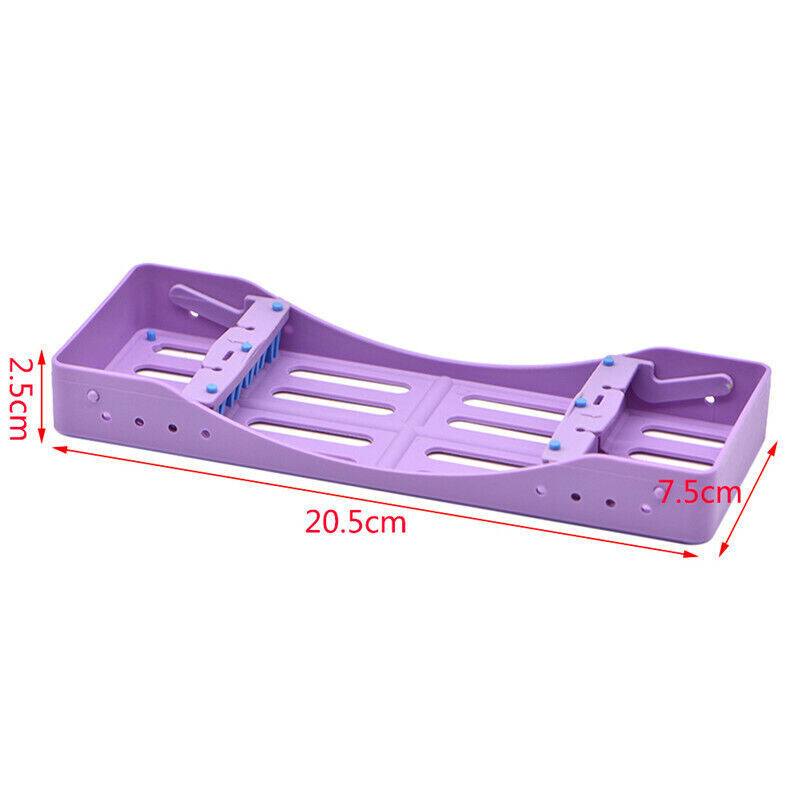 Dental Cassette Autoclavable Plastic Sterilization Rack Box 5 Instruments