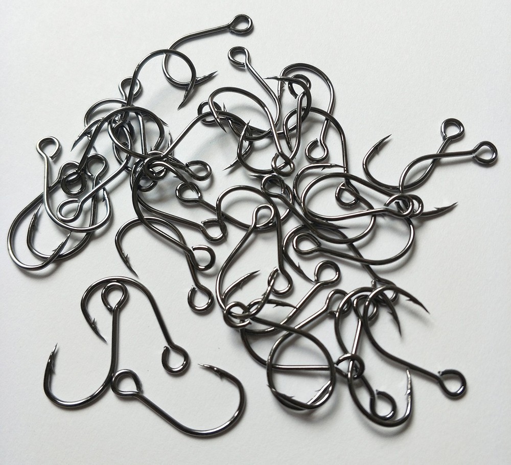 30pcs/Pack Inline Single Hooks Single Replacement Hooks for Fishing Baits Lur...