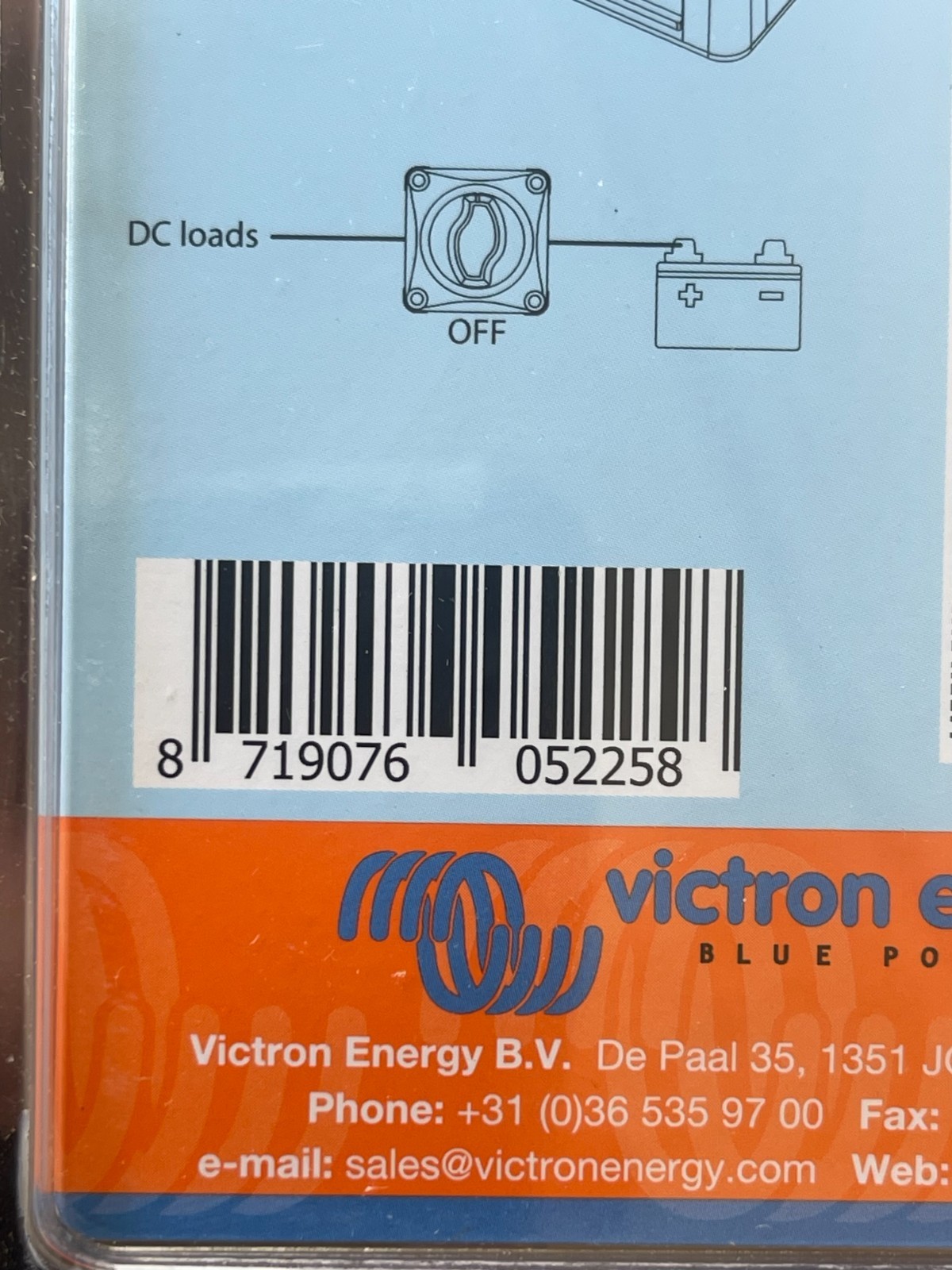 Victron Energy 275A ON & Off Battery Switch VIC-VBS127010010
