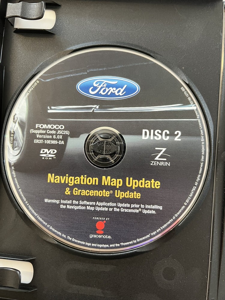 2011 Ford Fusion Software Application Update & Navigation Map Update V6.0X
