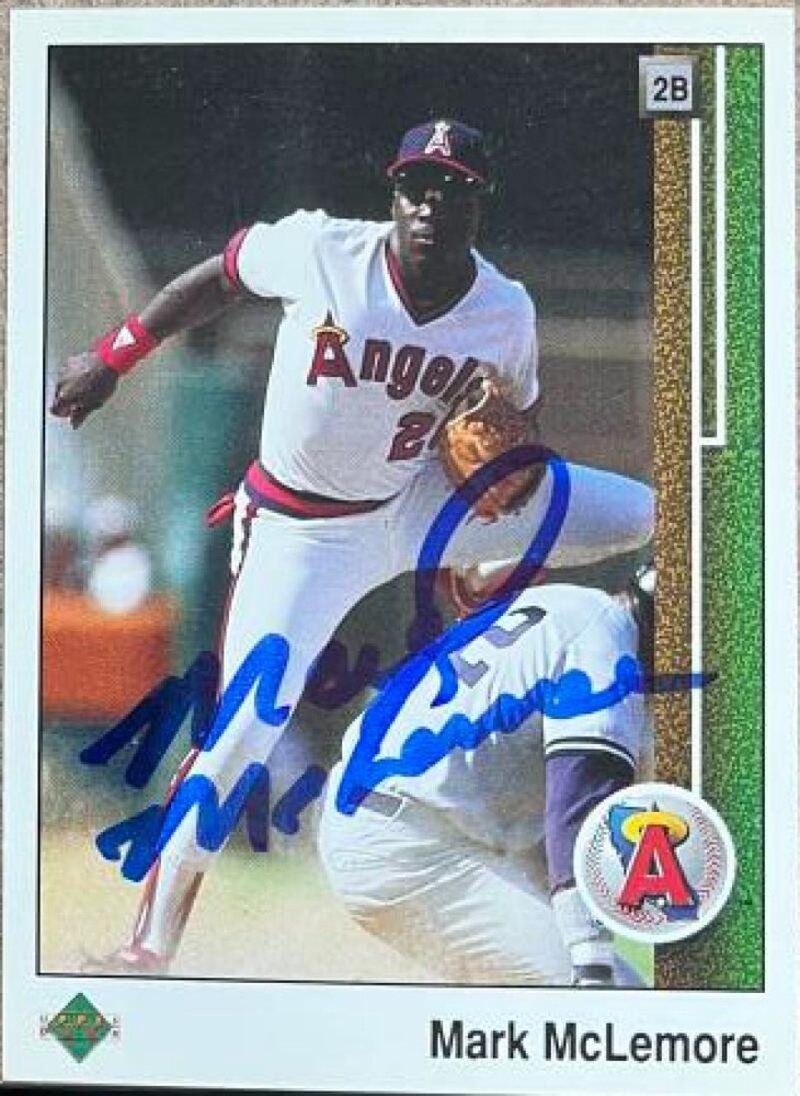 Mark McLemore Autographed 1989 Upper Deck #245