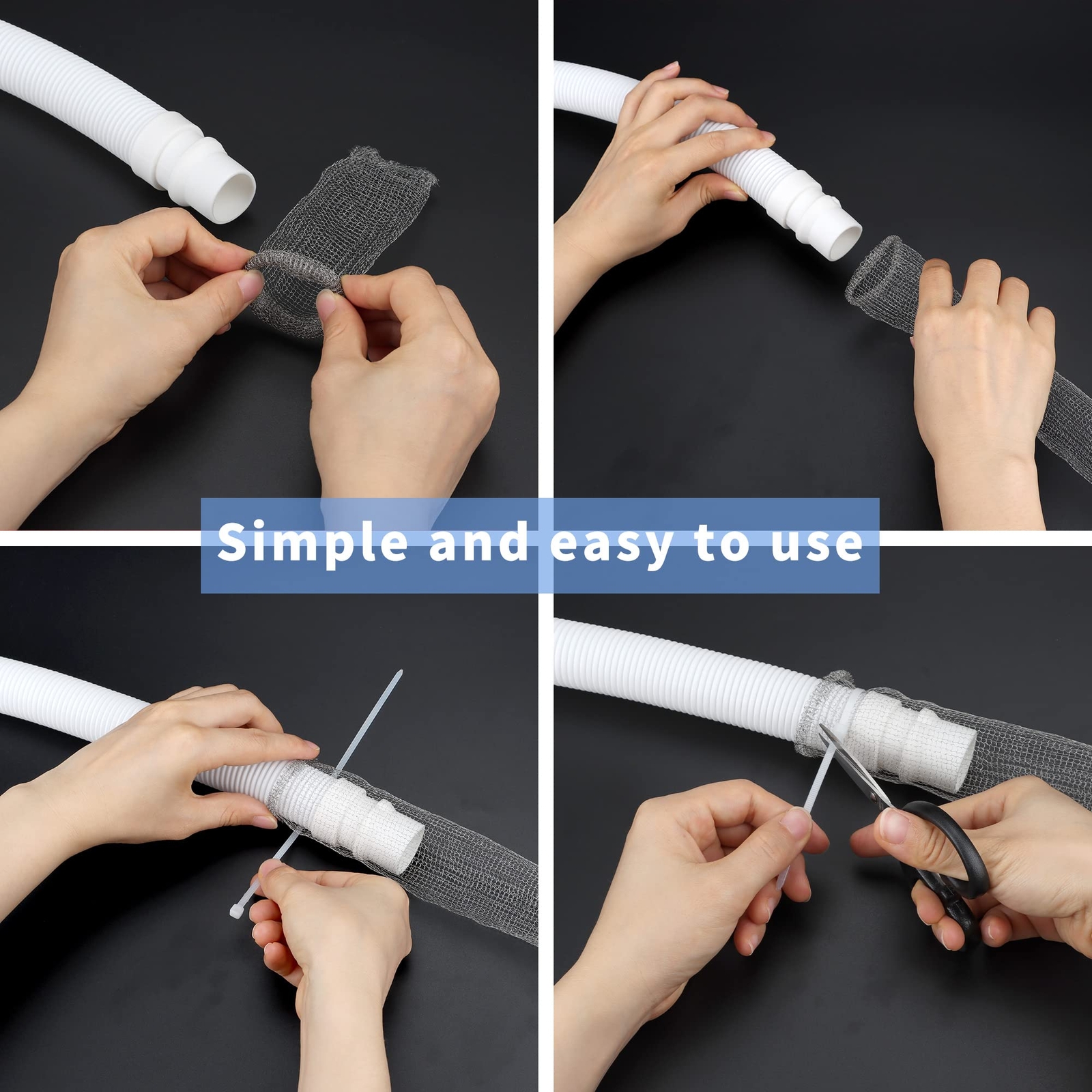 24Pcs Lint Traps Lint Catcher for Washing Machine Stainless Steel USA