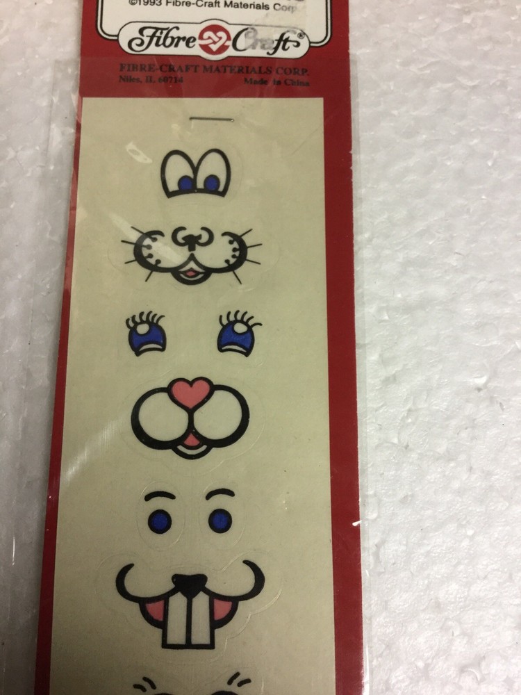 Fibre Craft Face Stickers