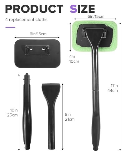 6PCS Car Detailing Kit,Windshield Cleaner Tool,Car Accessories Inside