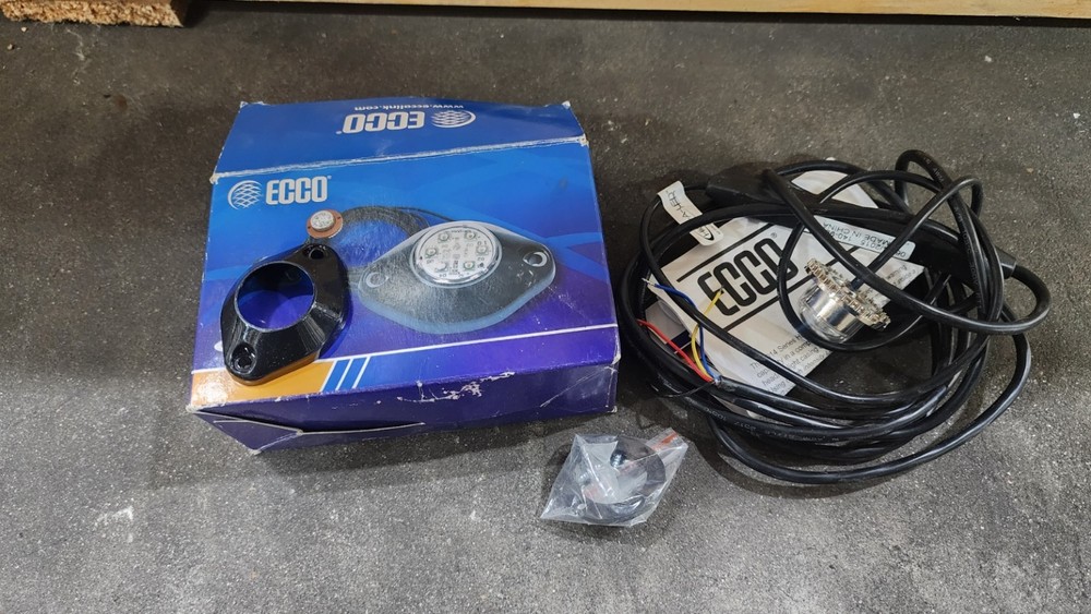 ECCO 9014C White LED Strobe Light Drill-in headlight tail light Surface Mount