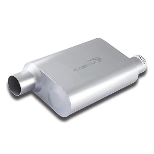 Universal Mufflers, Two Chamber 2.5'' offset inlet (ID) 2.5'' offset 2.5"