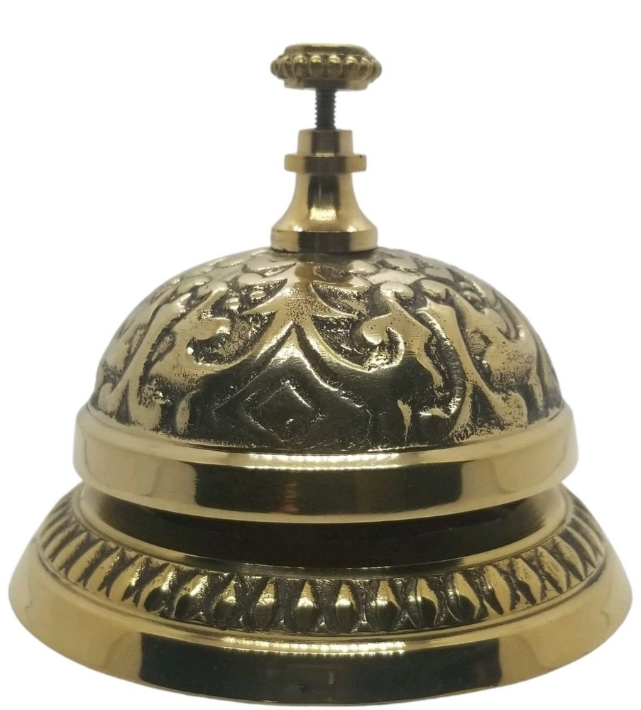 Solid Brass Victorian Style Service Desk Bell