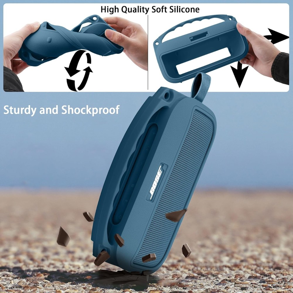 Silicone Speaker Protective Case Blue