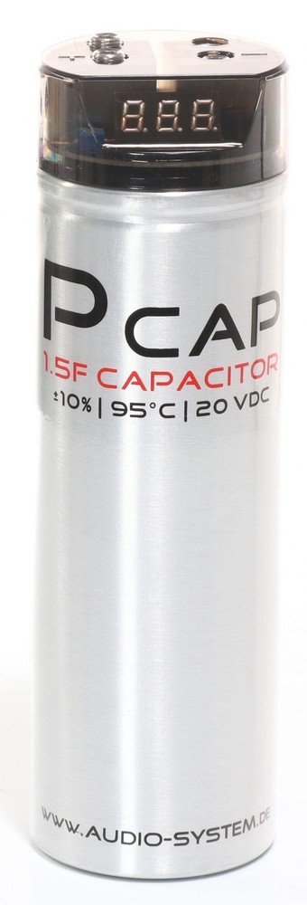 Audio System P/CAP EVO Powercap Capacitor 1.5 Farad Buffer Capacitor