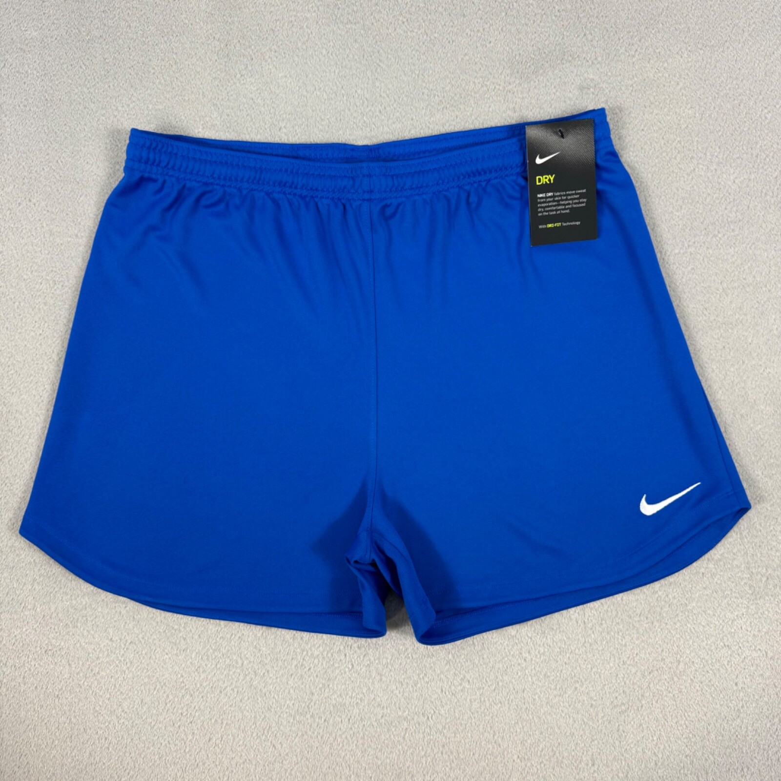 Nike Park II Womens Dri-FIT Shorts 898019-480 Royal Blue Size Large NEW