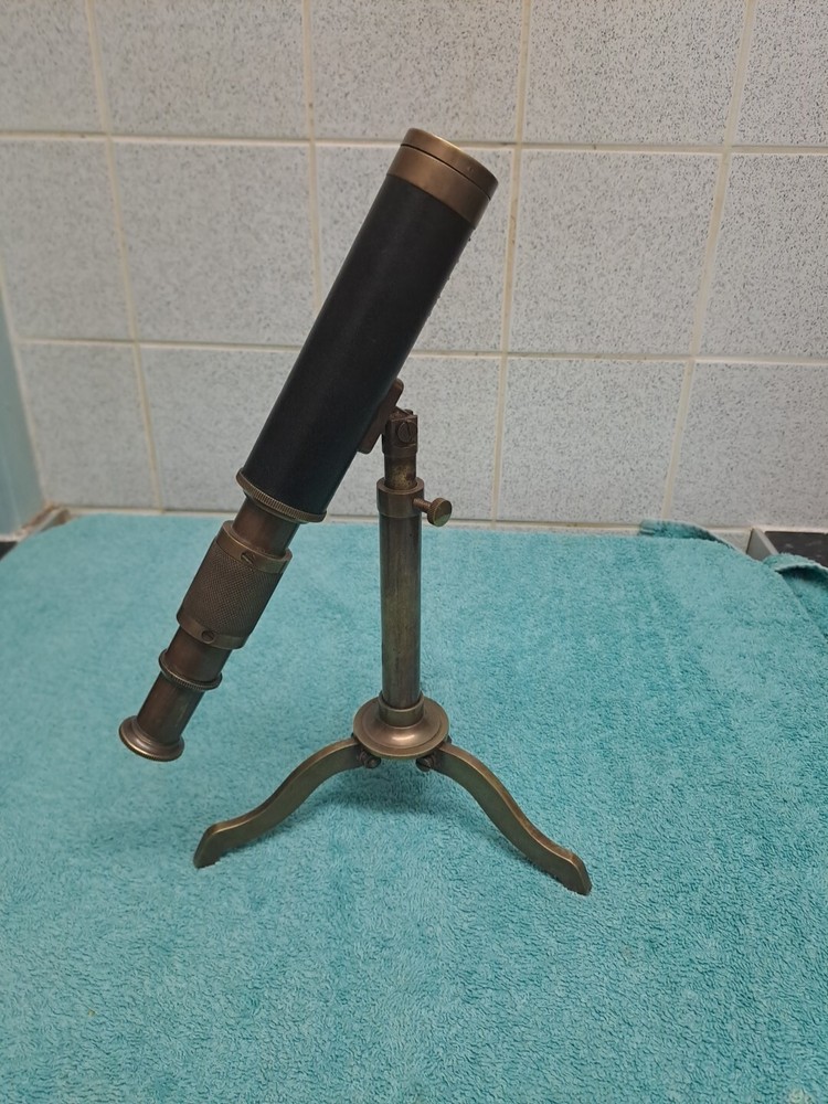 Antique Table Top Brass Telescope