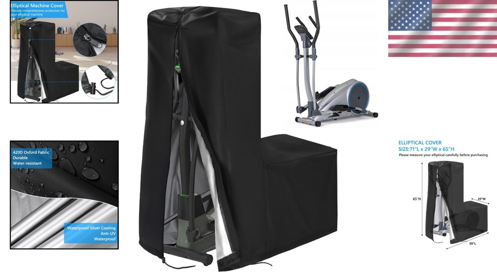 Durable Elliptical Exercise Machine Cover - Waterproof, Dustproof & Multi-Sized