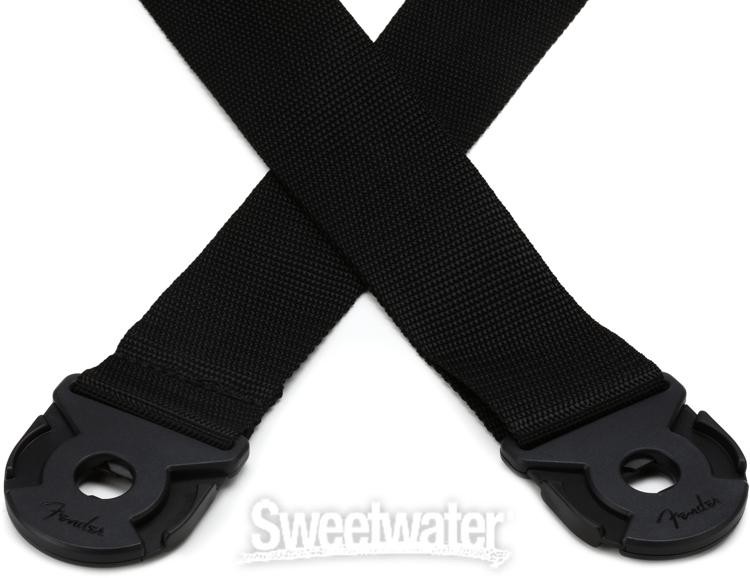 Fender Quick Grip Locking End Guitar Strap - Black Polypro