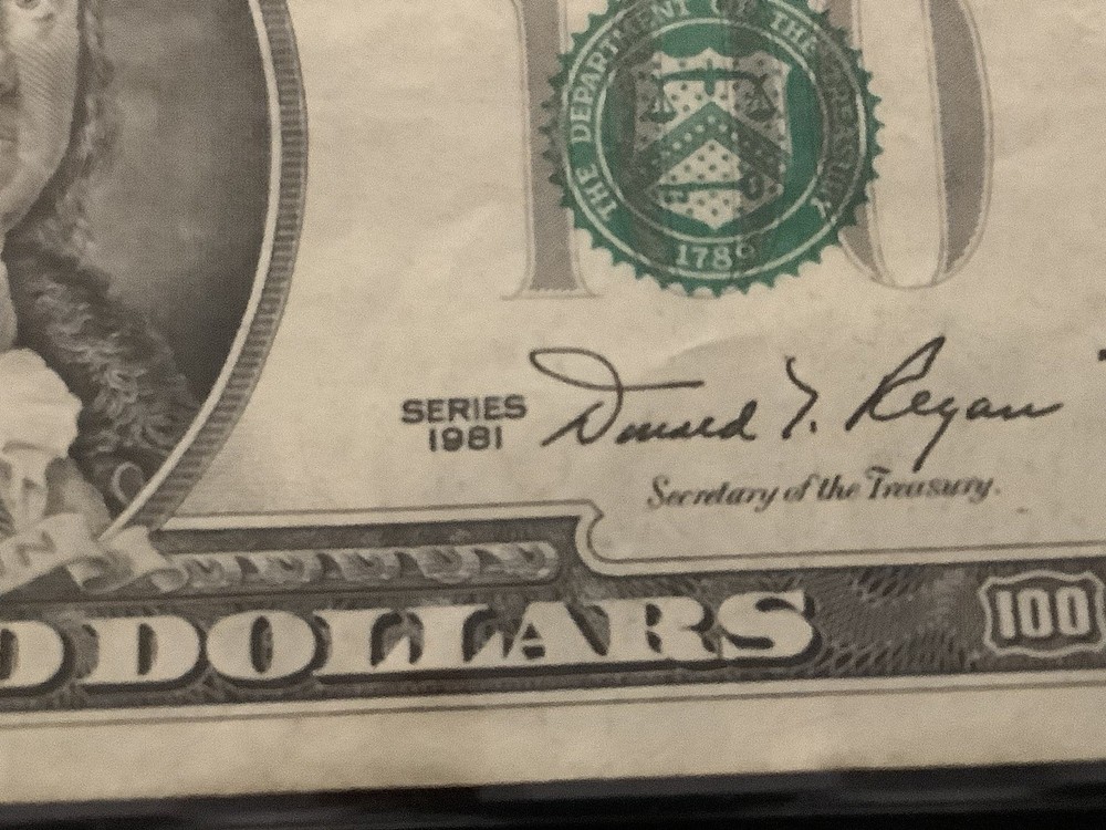 1981 Small Face $100 Bill