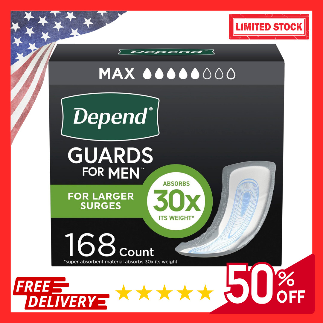 Depend Incontinence Guards/Incontinence Pads fr Men/Bladder Control Pads Maximum
