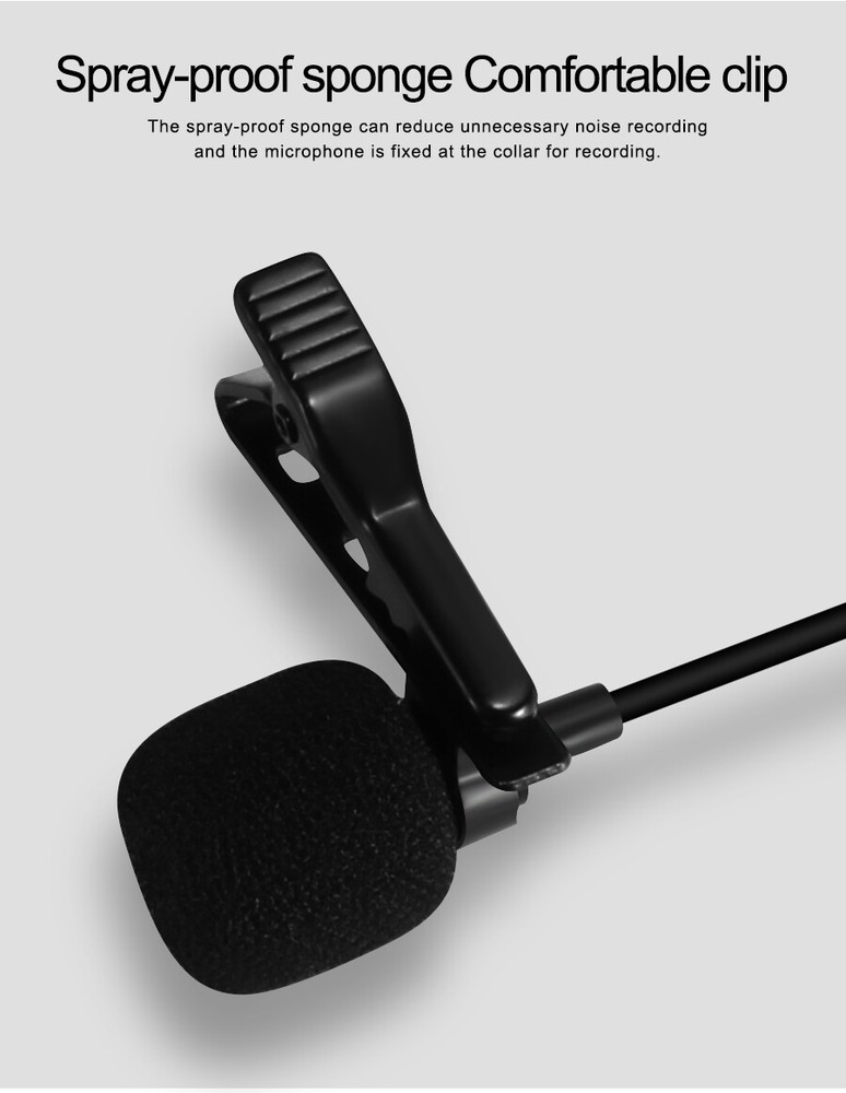 Lavalier Microphone Mamen Professional Mini Lapel Microphone KM-D2