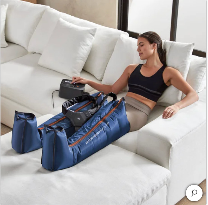 SHARPER IMAGE AIR COMPRESSION Flex BOOTS Small/Medium blue