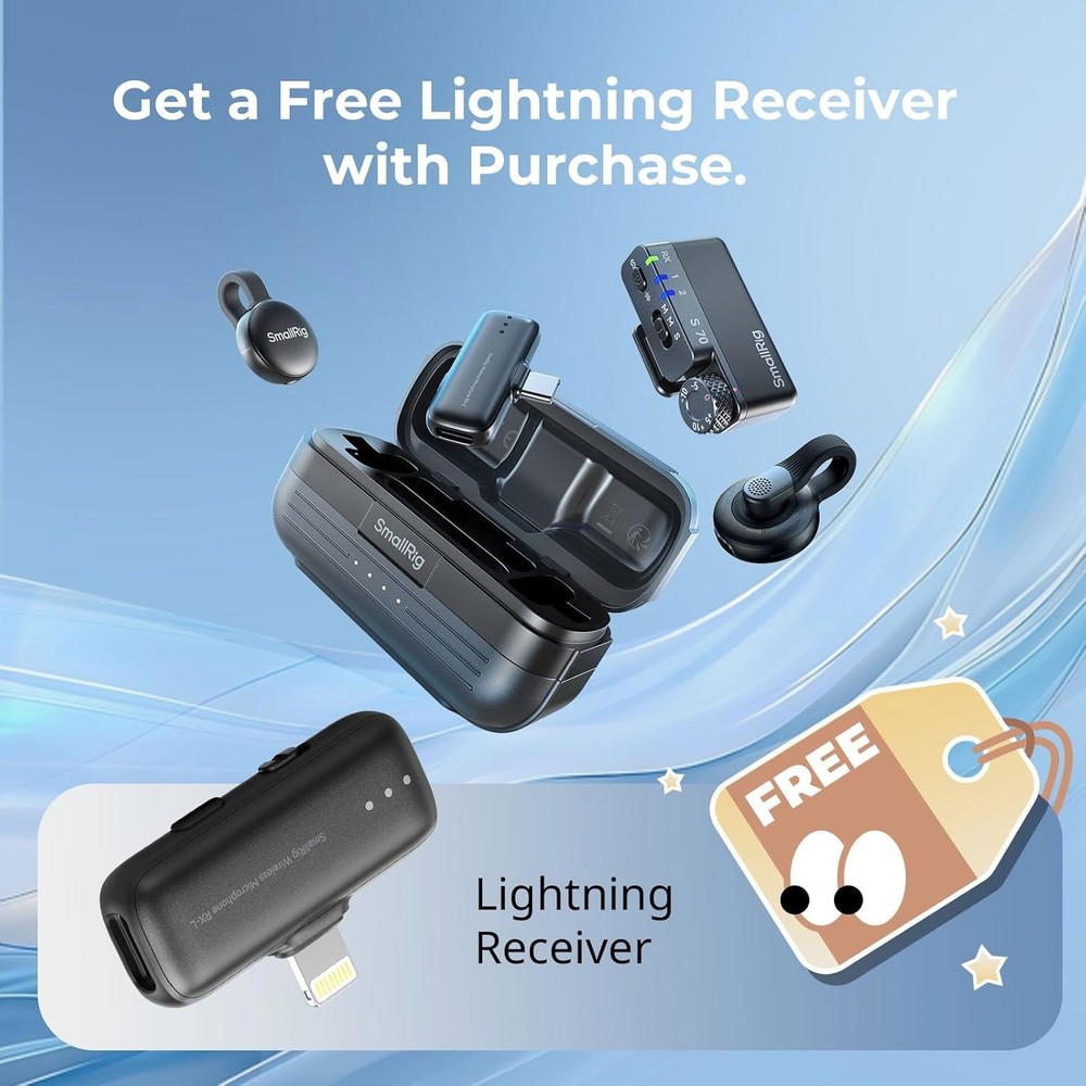 SmallRig Wireless Microphone for iPhone/for Android/Camera/Action Camera 5714