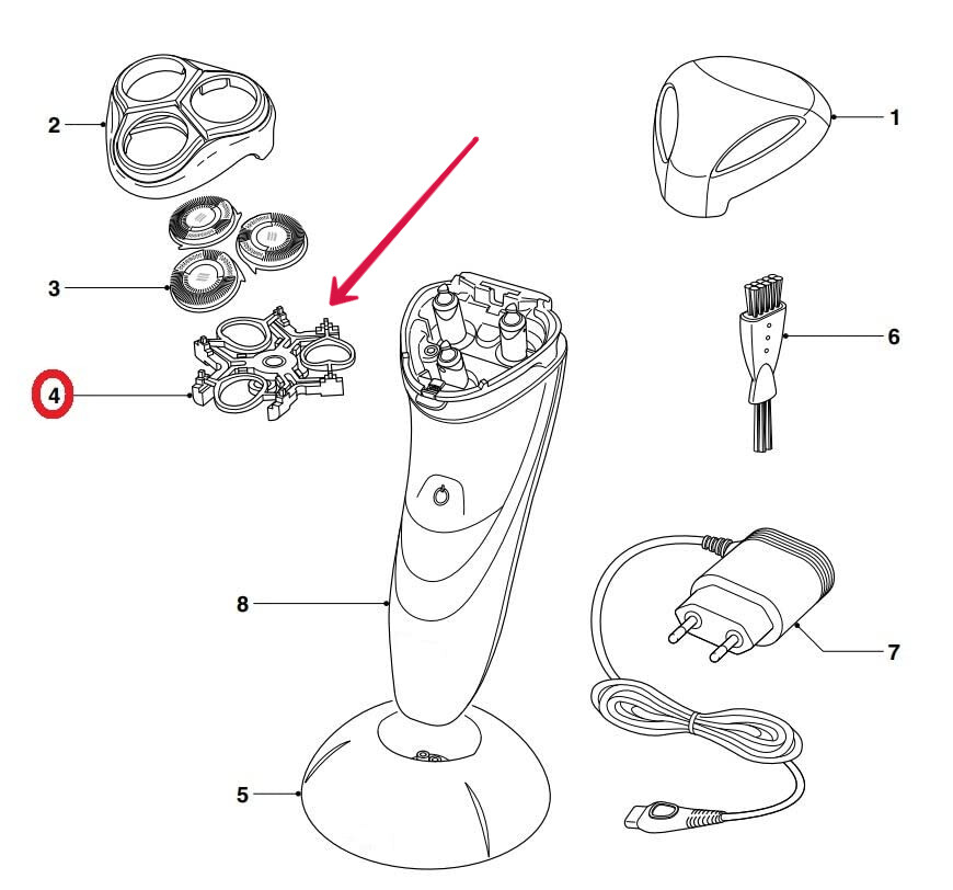 Blade Holder Assy Head Bracket Frame For Philips Electric Shavers