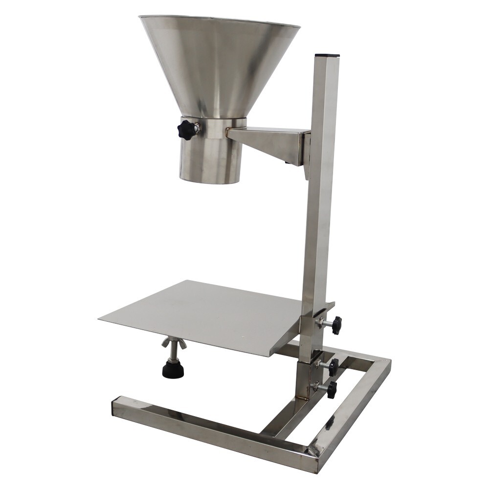 Manual Feeding Hopper Filling Platform Funnel w/Support Stand Adjustable Height