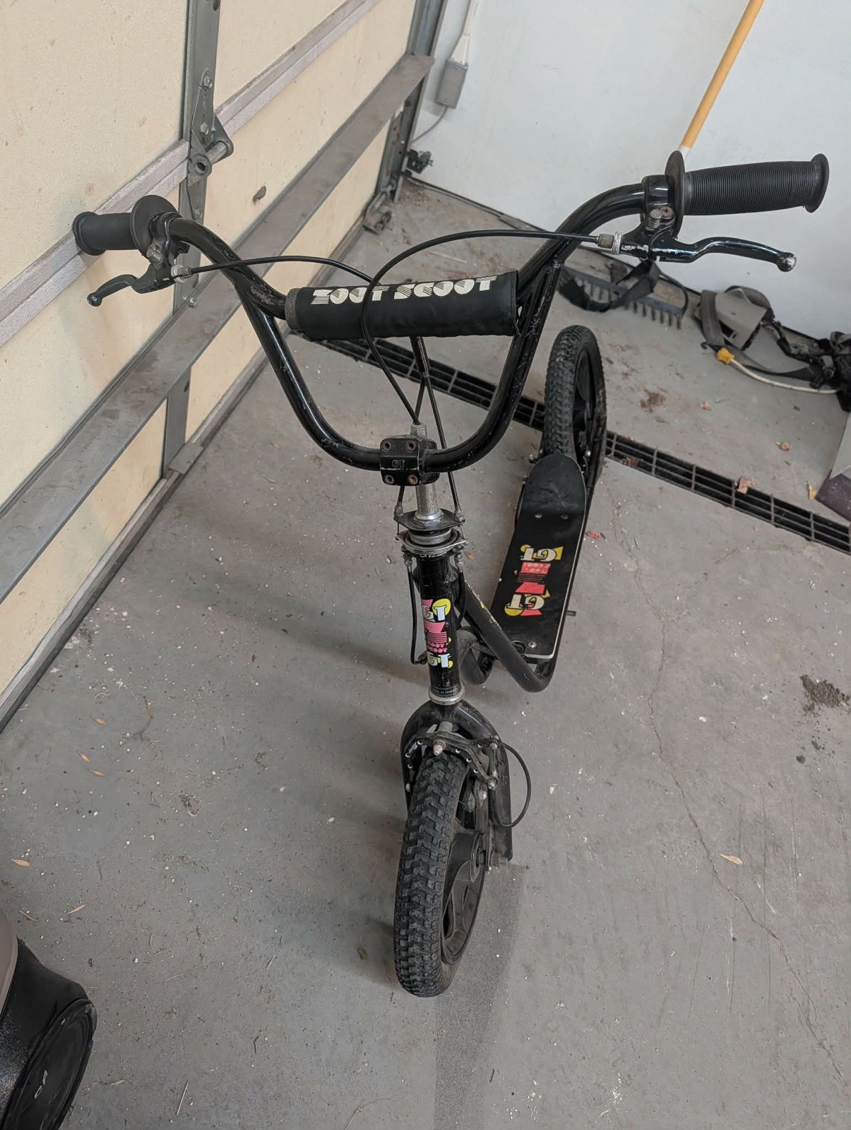 1987 GT Zoot Scoot 4130 Black Old School BMX Scooter All Original