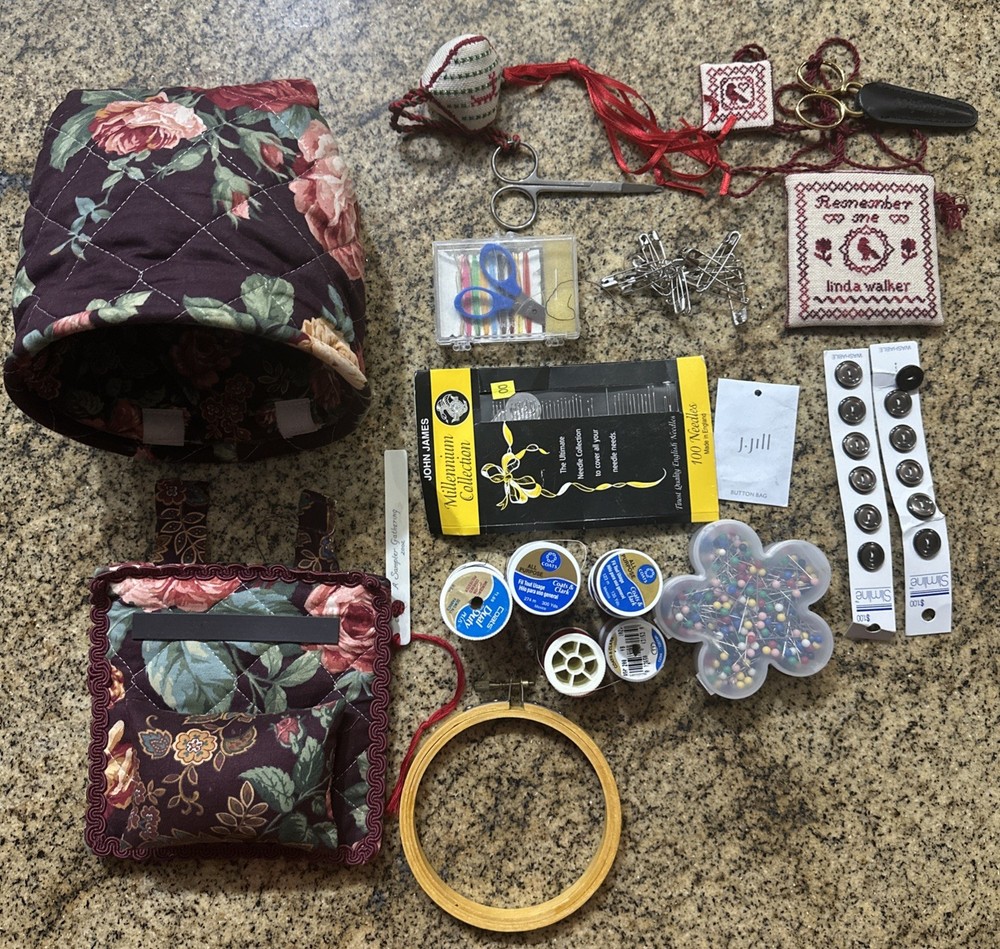 Sewing Bag And Supplies Bundle