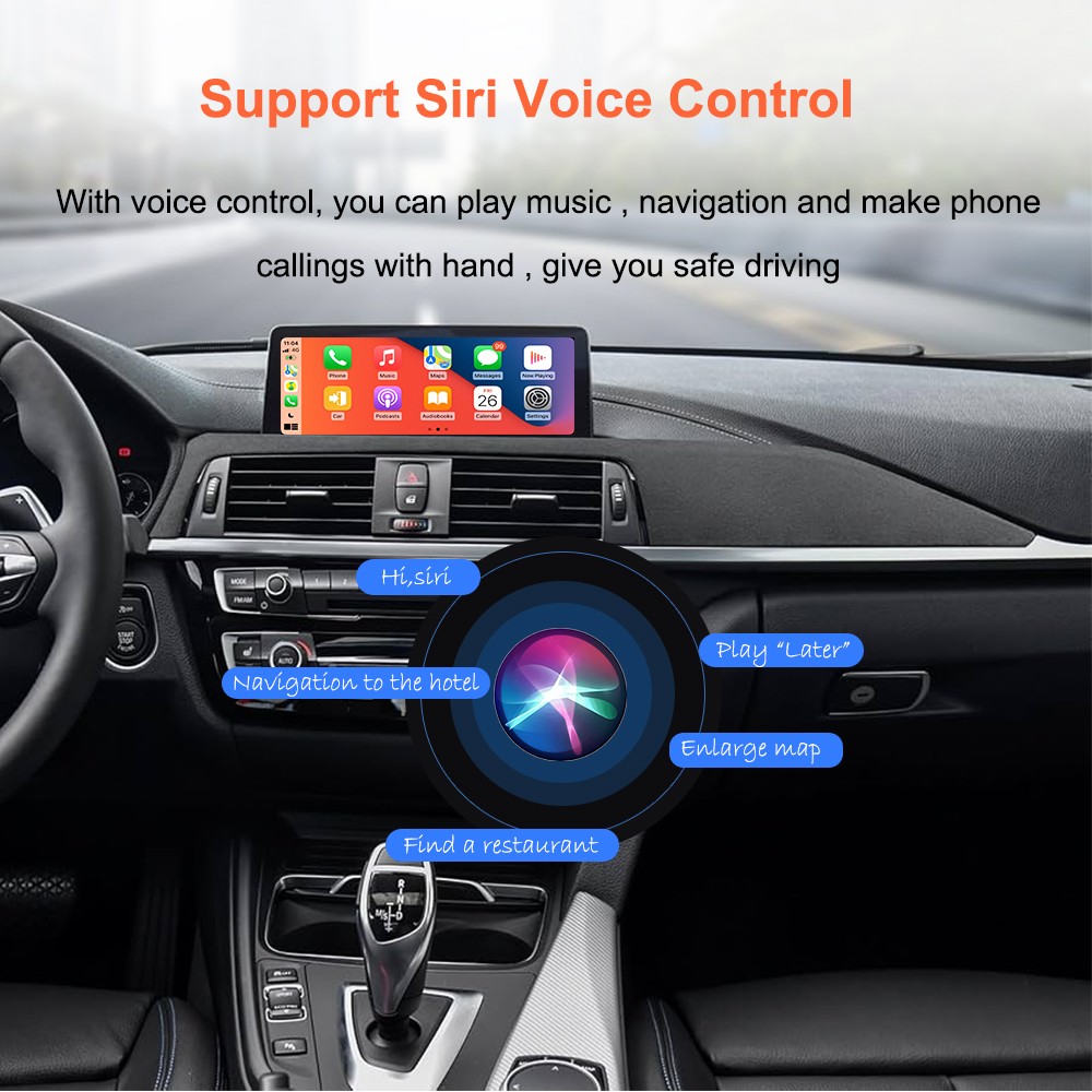 Wireless CarPlay Android Auto Touchscreen For BMW E90 E91 E92 E93 E60 E61 CCC