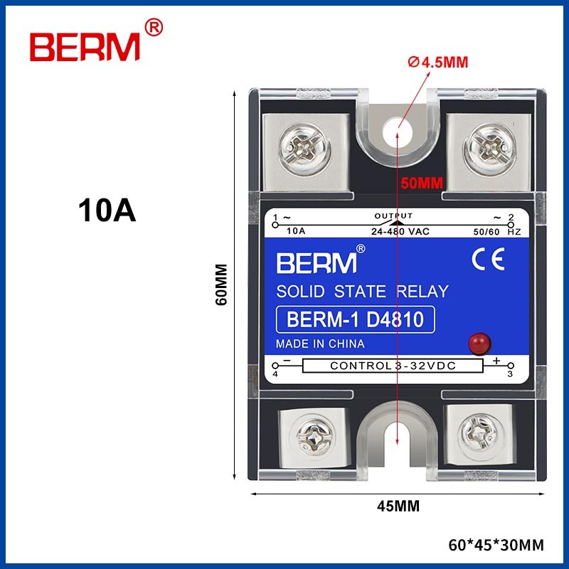 SSR Single Phase Solid State Relay DC/AC DC/DC AC/AC | 10DA DD AA - 100DA DD AA