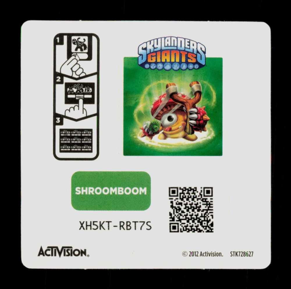 Shroomboom Skylanders Giants 2012 Activision Sticker