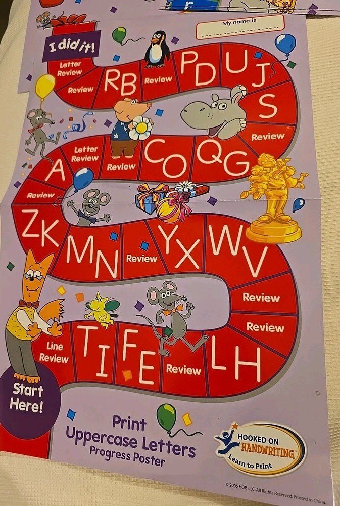 Hooked Phonics Hooked On Handwriting Learn To Print Activity Workbooks +CD-ROM