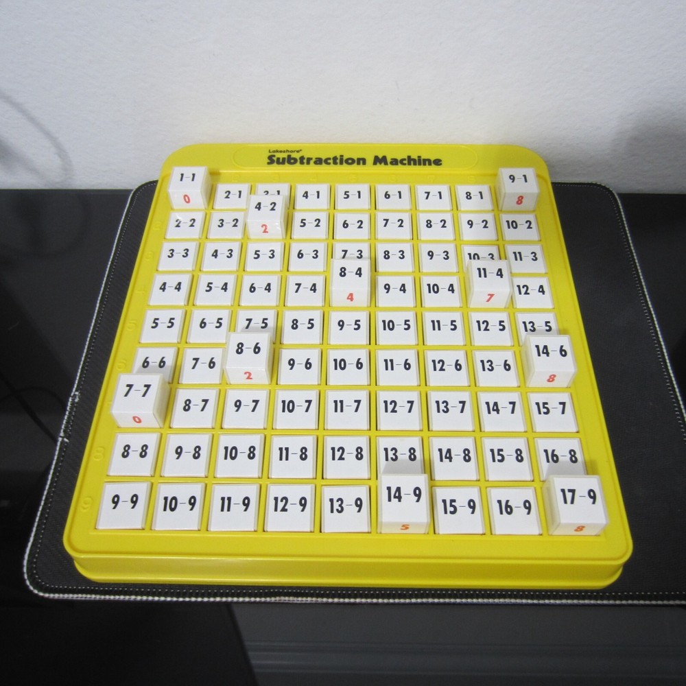Lakeshore Subtraction Push Button Machine Math Learning Homeschool
