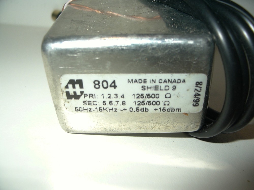 2 Hammond 804 Audio Transformers