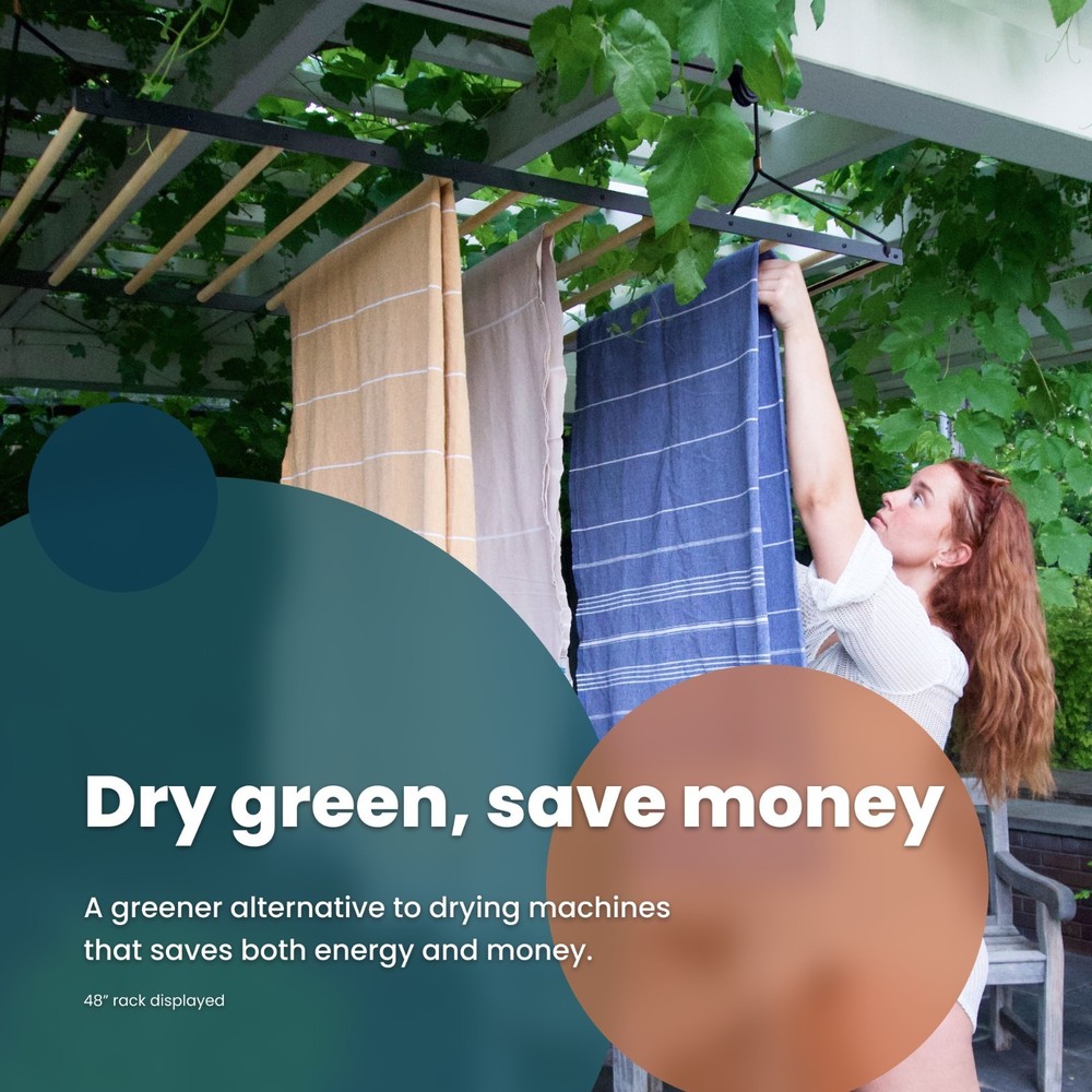 The Nice Rack ceiling-hung laundry drying rack