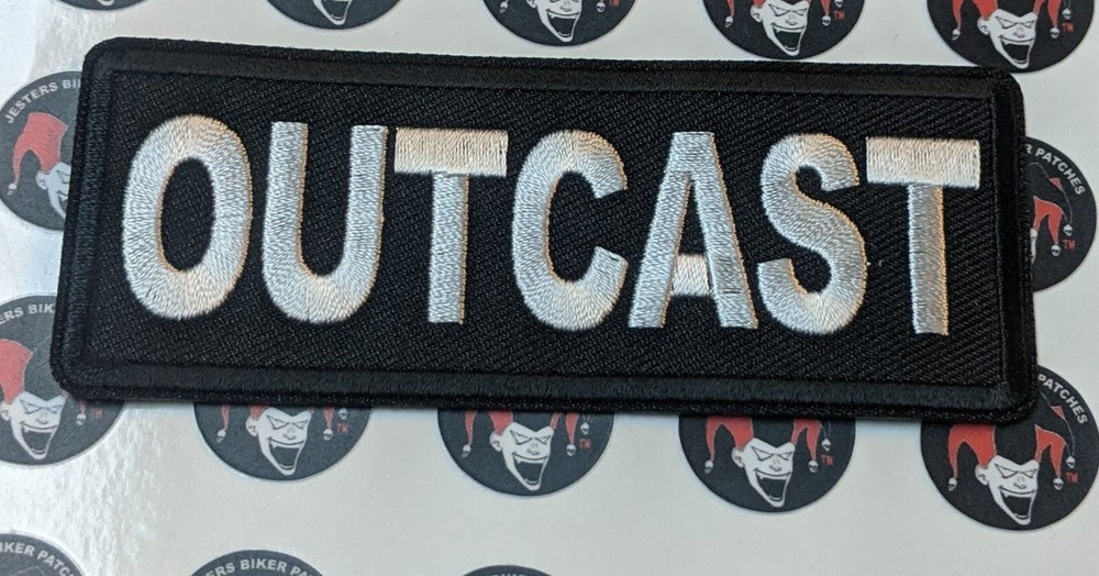 Outcast Embroidered Biker Patch